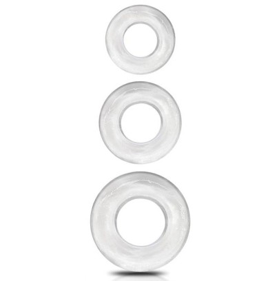 Lot de 3 cockrings souples Beast Rings Transparents- Cockrings Flexibles en stock sur Fun et plaisirs