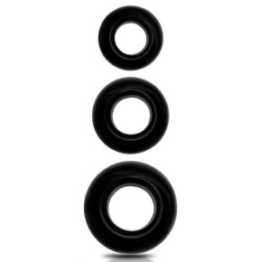 Lot de 3 cockrings souples Beast Ring Noirs- Cockrings Flexibles en stock sur Fun et plaisirs