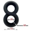 Ballstretcher souple Doble Rings Noir