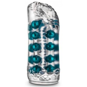 Masturbateur souple Super Stroker Transparent-Bleu- Masturbateurs en stock sur Fun et plaisirs