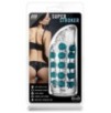 Masturbateur souple Super Stroker Transparent-Bleu