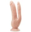 Double gode Dp Cock Dr Skin 18 x 6cm