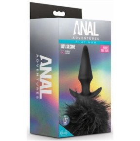 Plug Pompon Anal Adventures Rabbit Tail 9  x 3.5cm