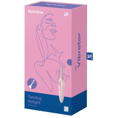 Stimulateur Tirling Delight Satisfyer 17cm Rose