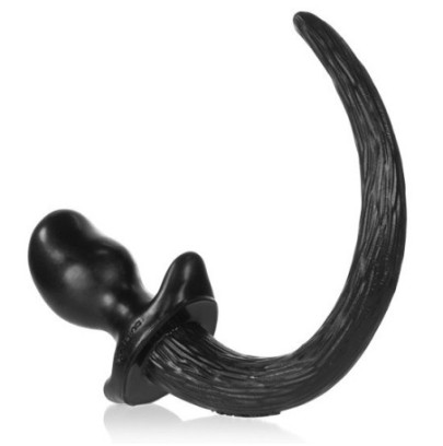 Plug Queue Puppy Tail Pug 8 x 4.4cm Noir