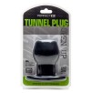 Ass Tunnel Plug Silicone Noir Extra-Large 9 x 7 cm