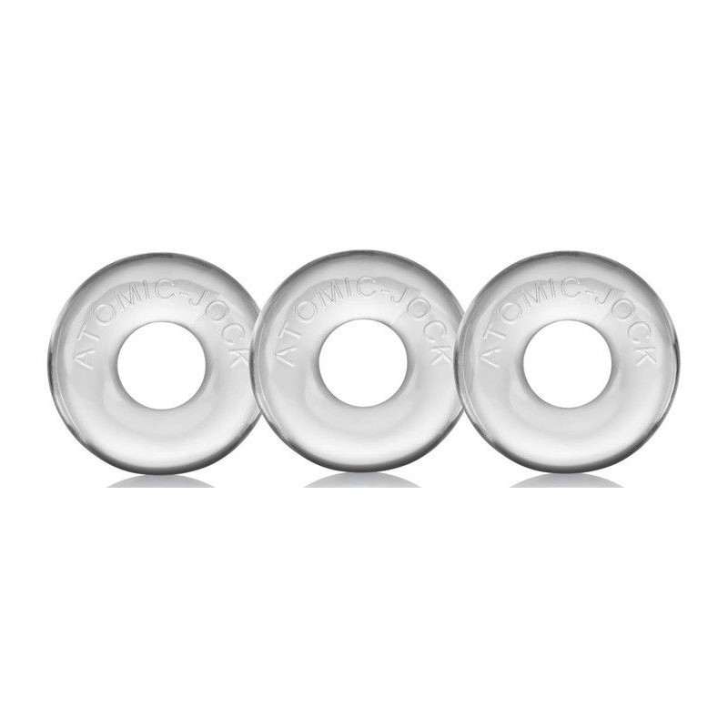 Pack de 3 mini cockrings Oxballs transparents