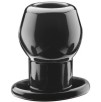 Ass Tunnel Plug Silicone Noir Large 7.6 x 6.2 cm