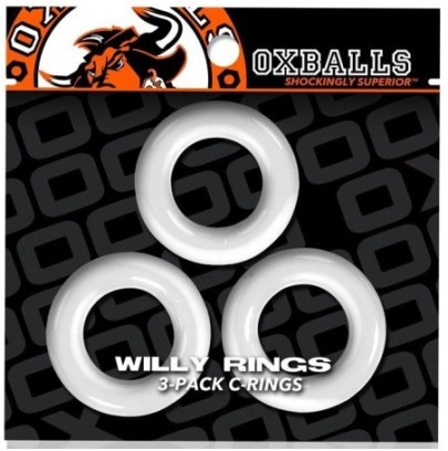 Lot de 3 cockings Willy Rings Blanc