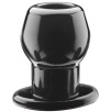 Ass Tunnel Plug Silicone Noir Medium 7 x 5.2 cm