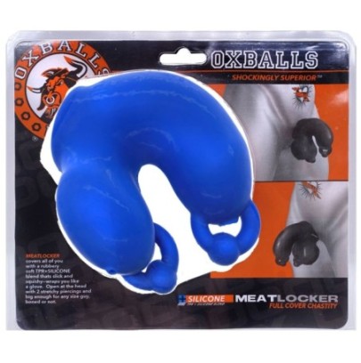 Gaine de pénis Oxballs MeatLocker 10 x 4cm Bleu