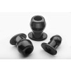 Ass Tunnel Plug Silicone Noir Medium 7 x 5.2 cm