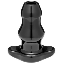 Double Tunnel Plug Noir Extra-Large 14 x 7.6cm- Plugs Tunnels en stock sur Fun et plaisirs