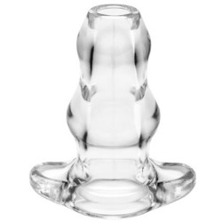 Double Tunnel Plug Transparent Extra-Large 14 x 8.3 cm- Plugs Tunnels en stock sur Fun et plaisirs