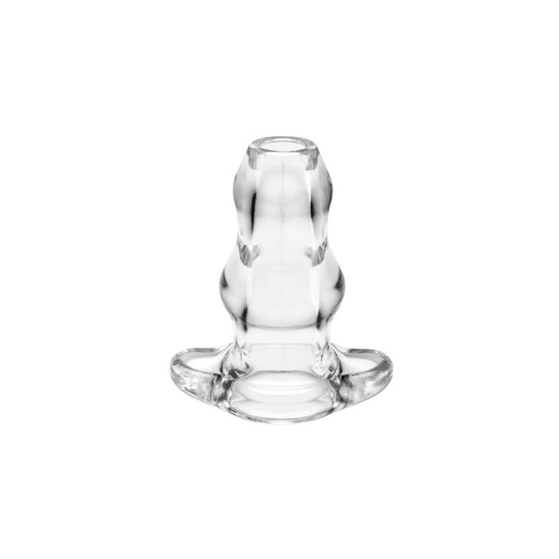 Double Tunnel Plug Transparent Extra-Large 14 x 8.3 cm