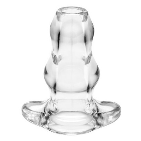 Double Tunnel Plug Transparent Extra-Large 14 x 8.3 cm- Plugs Tunnels en stock sur Fun et plaisirs