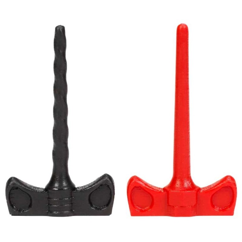 Tiges d'urètre silicone x 2 Cockscrews 7cm - Diamètre 4.5 à 7mm