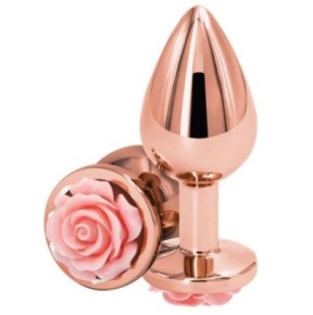 Plug Bijou Rear M 7 x 3.4cm Rose-Rose- Bijoux Anal en stock sur Fun et plaisirs