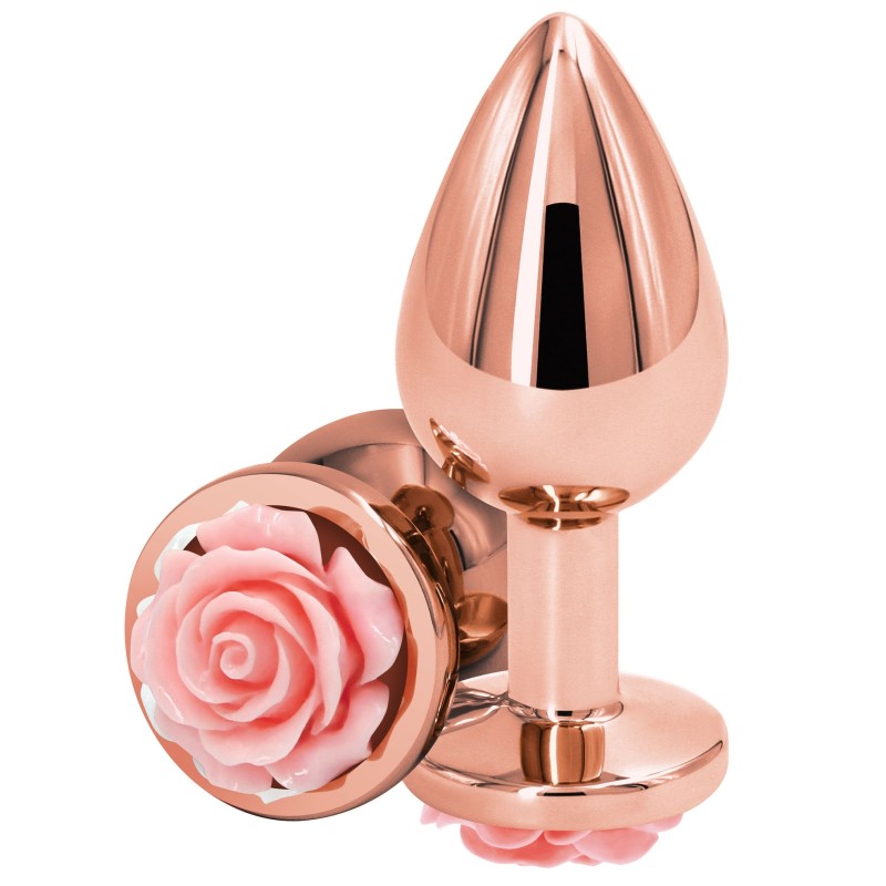 Plug Bijou Rear M 7 x 3.4cm Rose-Rose