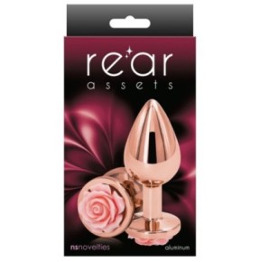 Plug Bijou Rear M 7 x 3.4cm Rose-Rose