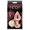 Plug Bijou REAR M 7 x 3.4cm Rose-Blanc