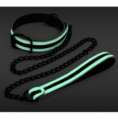 Collier-Laisse fluorescente Glo 75cm- Colliers & Laisses en stock sur Fun et plaisirs