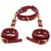 Collier D-Ring avec Menottes de poignets Taboom Rouge