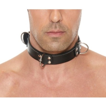 Collier Deluxe Bondage Noir- Colliers & Laisses en stock sur Fun et plaisirs