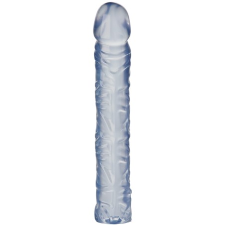 Gode Jelly Bleu 25 x 4 cm- GODE TRANSPARENT en stock sur Fun et plaisirs