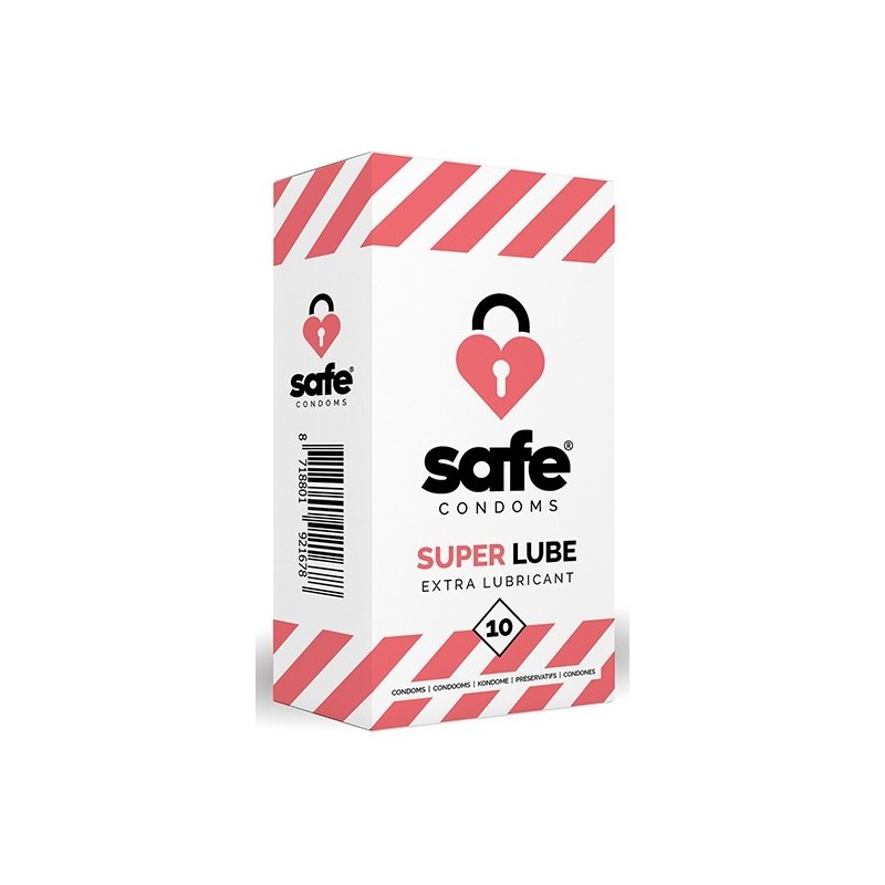 Préservatifs lubrifiés SUPER LUBE Safe x10