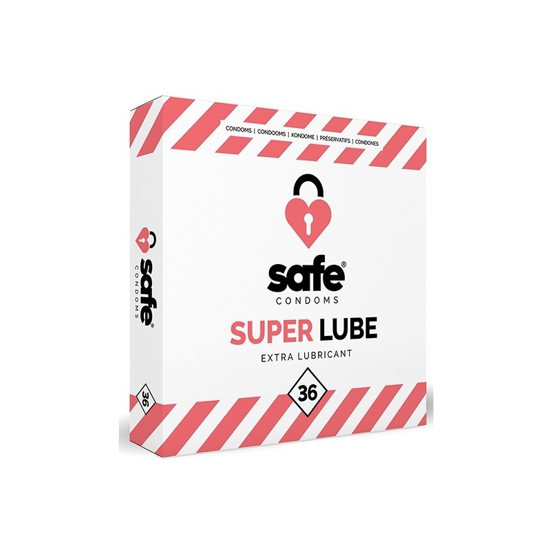 Préservatifs lubrifiés SUPER LUBE Safe x36