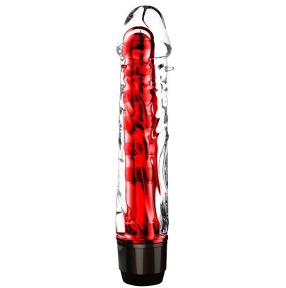 Gode vibrant Chris 14 x 3.3cm Rouge- Godes Vibrants en stock sur Fun et plaisirs