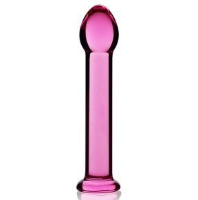 Gode en verre Romande Right 15 x 3.3cm Rose- Godes en Verre en stock sur Fun et plaisirs