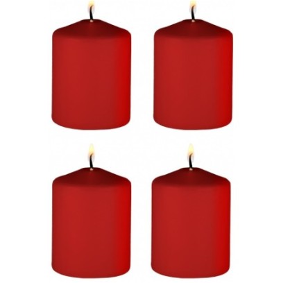 Lot de 4 bougies Tease Candle Orange sanguine 24g- Bougies en stock sur Fun et plaisirs