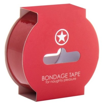 Ruban non collant Bondage Tape 17m Rouge- Bondage & Attaches en stock sur Fun et plaisirs