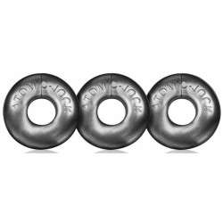 Pack de 3 mini cockrings Oxballs Gris- Cockrings Flexibles en stock sur Fun et plaisirs