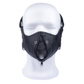 Masque en cuir avec Zip