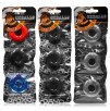 Pack de 3 mini cockrings Oxballs Gris