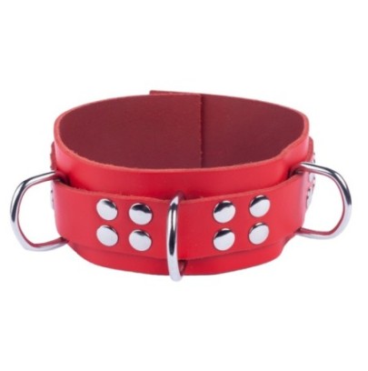 Collier en cuir Ultra Rouge