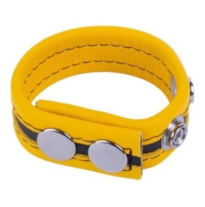 Cockring en cuir Tippy Jaune