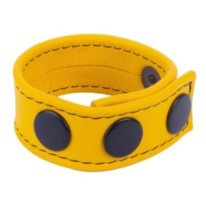 Cockring en cuir Cocky Jaune