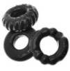 Lot de 3 Cockrings Bonemaker Noirs