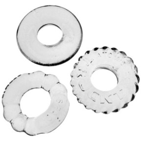 Lot de 3 cockrings Bonemaker Transparents- Cockrings Flexibles en stock sur Fun et plaisirs