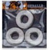 Lot de 3 cockrings Fat Willy Transparents