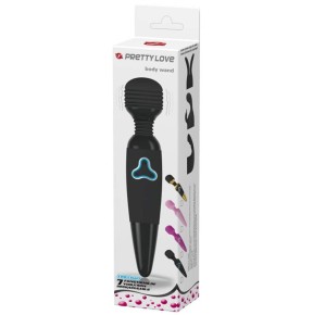 Wand Body Pulse Pretty Love 25cm - Tête 40mm Noir