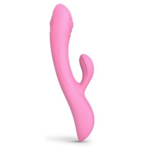 Vibro Rabbit Bunny & Clyde Love to Love 22cm Rose- Rabbits Vibrants en stock sur Fun et plaisirs