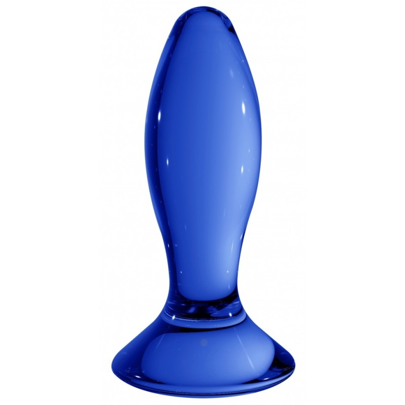 Plug en verre Follower Bleu 9 x 3.5cm