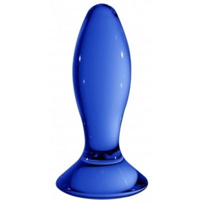 Plug en verre Follower Bleu 9 x 3.5cm- Plugs en Verre en stock sur Fun et plaisirs