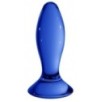 Plug en verre Follower Bleu 9 x 3.5cm