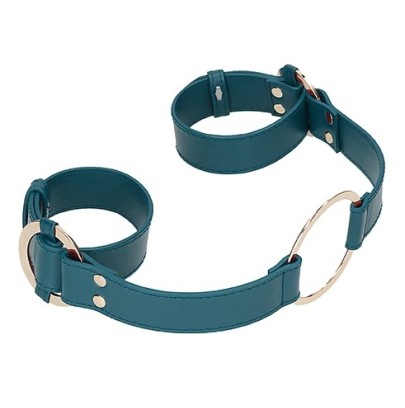 Menottes pour poignets avec Anneaux Halo Bleu- Bondage & Attaches en stock sur Fun et plaisirs